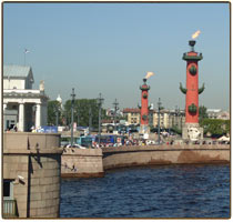 Ростральные колонны.Санкт-Петербург