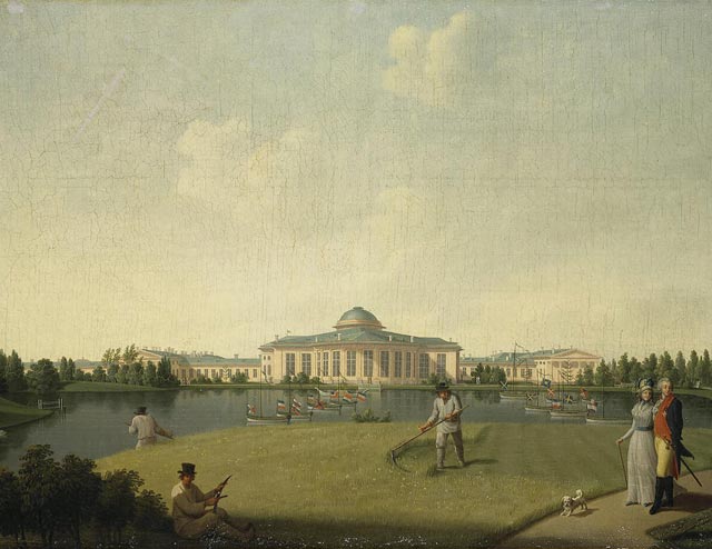 Бенжамин Петерсен.Вид Таврического дворца со стороны сада.1797 г.ГЭ