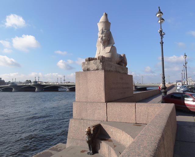 Sphinxes in St.-Petersburg of a photo
