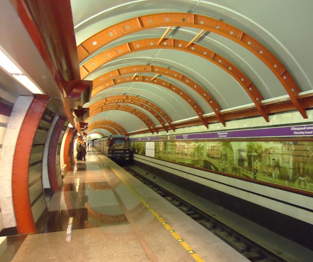 Метро Санкт-Петербурга.Станция "Обводный канал".