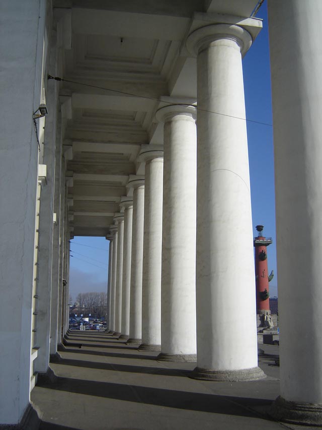 Биржа.Ростральные колонны.Санкт-Петербург