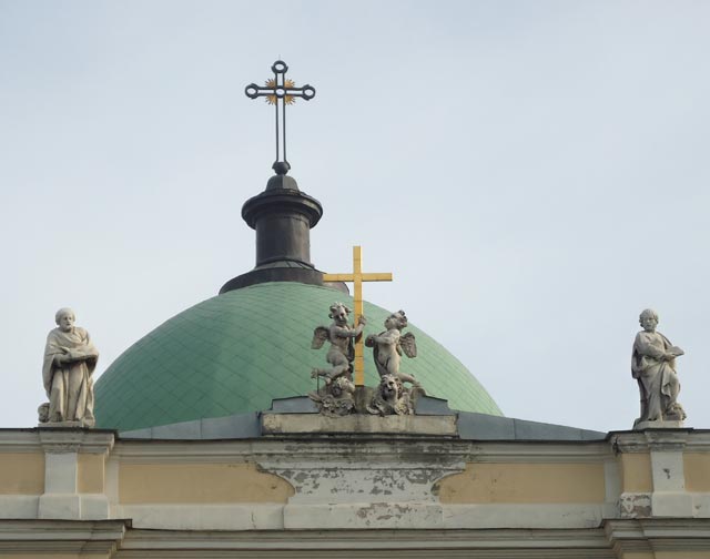 Костел Святой Екатерины.Фрагмент фасада.