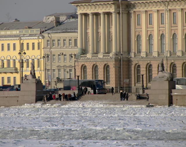 Сфинксы на пристани у Академии Художеств.Санкт-Петербург