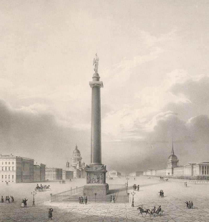 Вид на Александровскую колонну