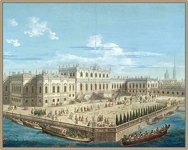Вид на Летний дворец императрицы Елизаветы Петровны. А.А.Греков. 1753 г. ГЭ