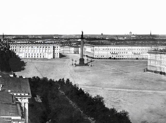 Дворцовая площадь.Панорама Санкт-Петербурга 1861 г.