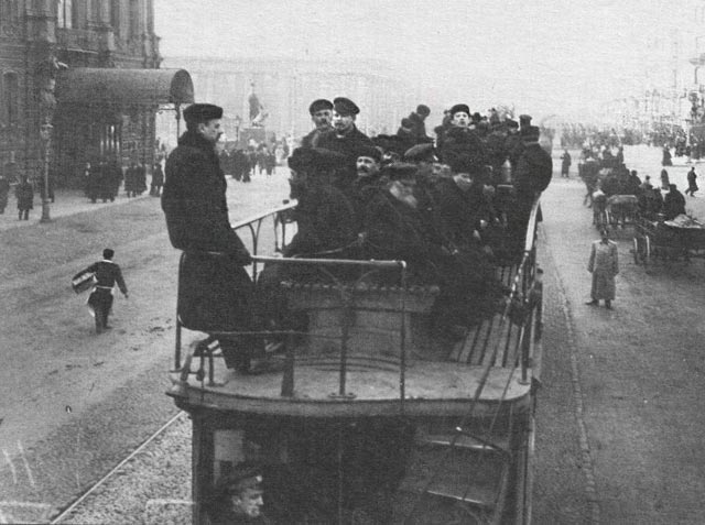 Конка на Невском проспекте.Фото нач. XX века.