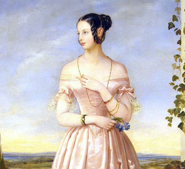Робертсон, Кристина - Портрет великой княжны Александры Николаевны.Фрагмент