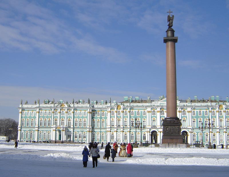 Дворцовая площадь.Александровская колонна.