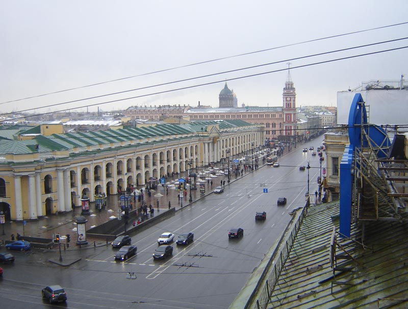 Панорама Невского проспекта с крыши фотосалона К.Буллы