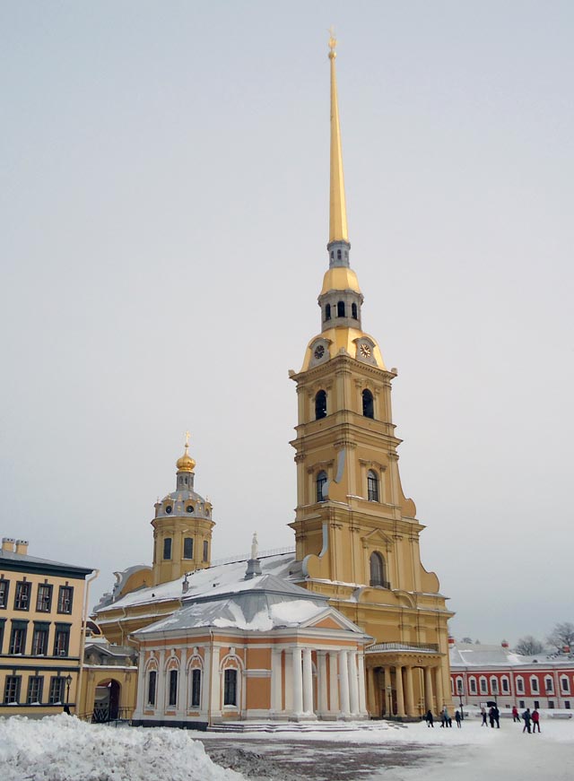 Соборная пл.Петропавловской крепости.Петропавловский собор. Ботный дом.