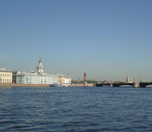 Кунсткамера.Пакгауз (Зоологический музей).Дворцовый мост.Петропавловская крепость.