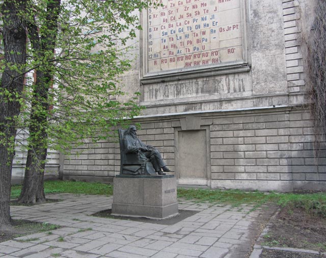 Памятник Д.И. Менделееву.Скульптор И. Я. Гинцбург.Установлен в 1932 году.