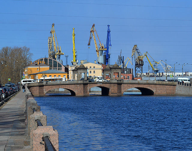 Старо-Калинкин мост. Адмиралтейские верфи. Санкт-Петербург