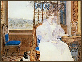 Портрет Александры Фёдоровны в Гостиной Коттеджа. А.П.Брюлов 1830 г.