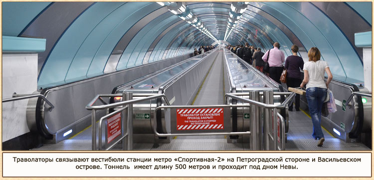 Траволатор Санкт-Петербург.Метро