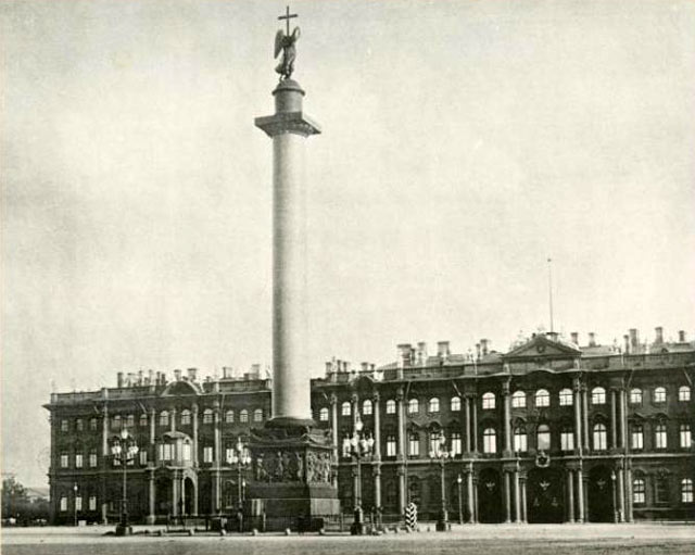 Александровская колонна.Издание фототипии П.И.Бабкина Спб, 1895 г.