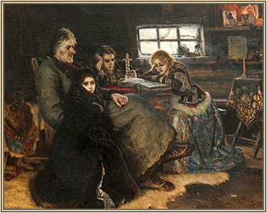 Меншиков в Берёзове. Василий Суриков. 1883 г. Третьяковская галерея