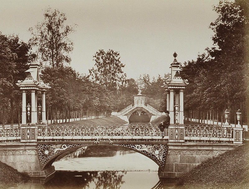Китайский мост в Царском селе. Бианки И.К. 1870-1884 гг.